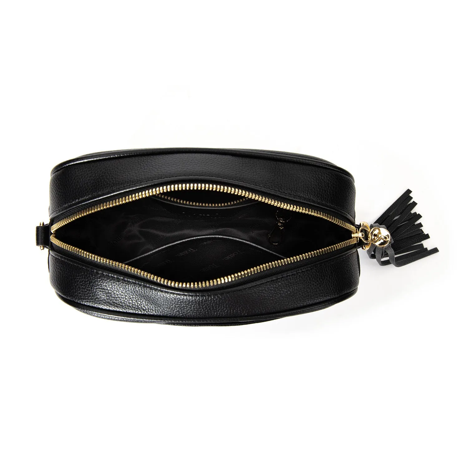 The Bestie Crossbody Bag V2 (Black / Gold)