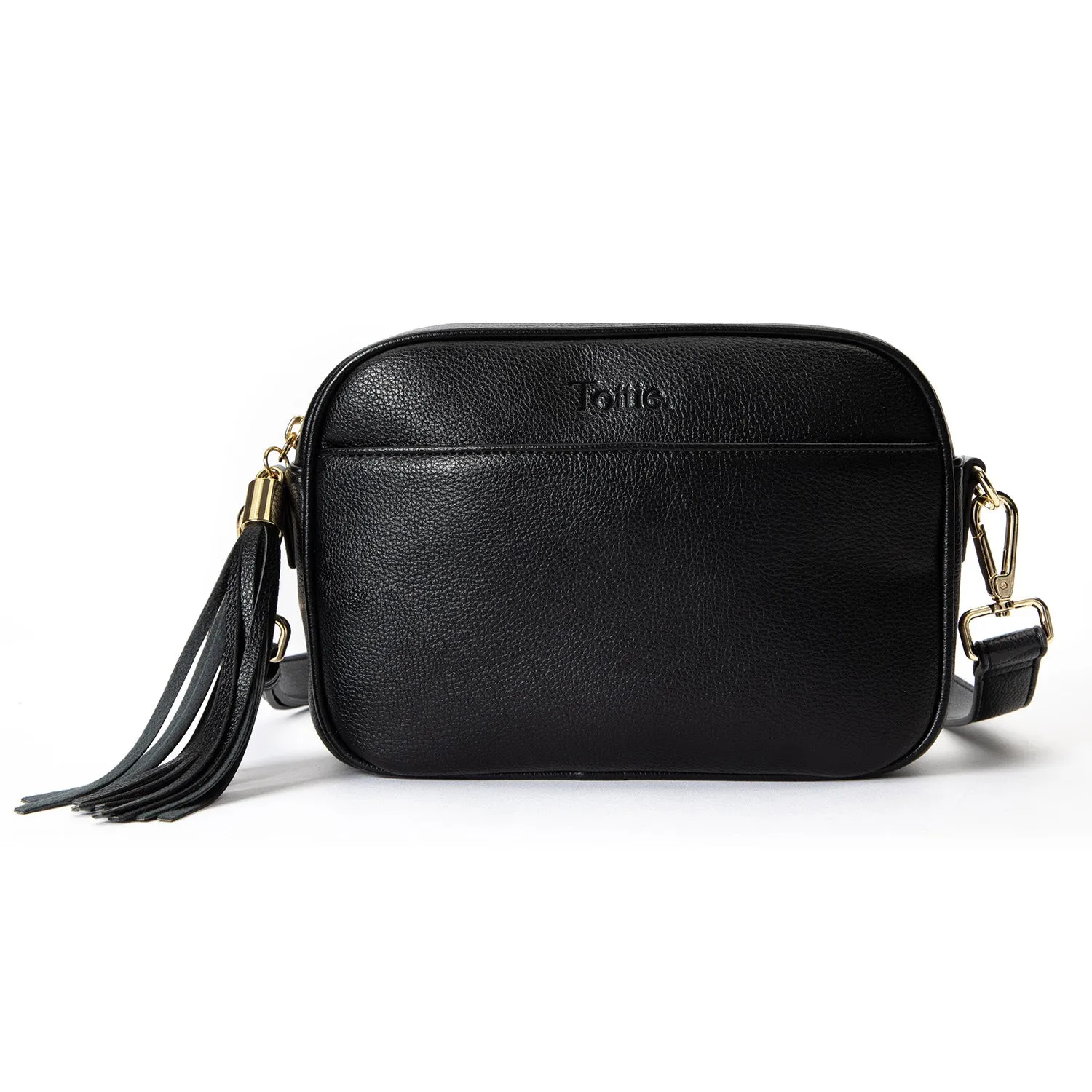 The Bestie Crossbody Bag V2 (Black / Gold)