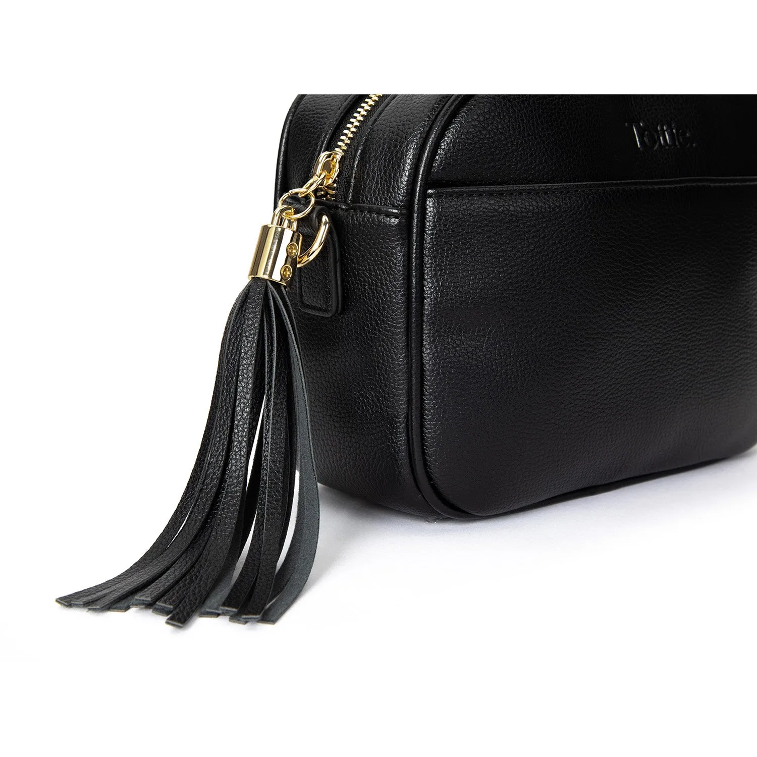 The Bestie Crossbody Bag V2 (Black / Gold)