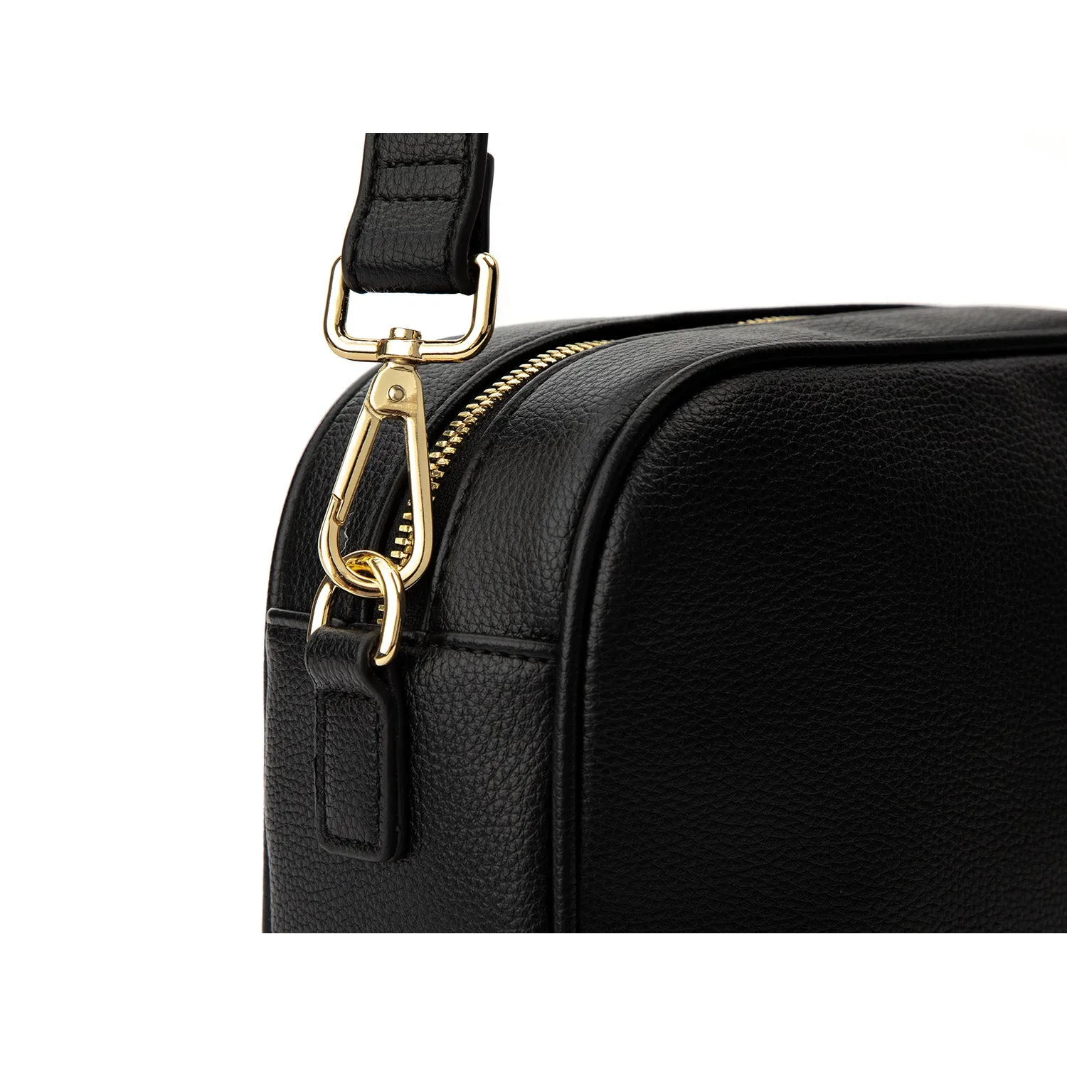 The Bestie Crossbody Bag V2 (Black / Gold)