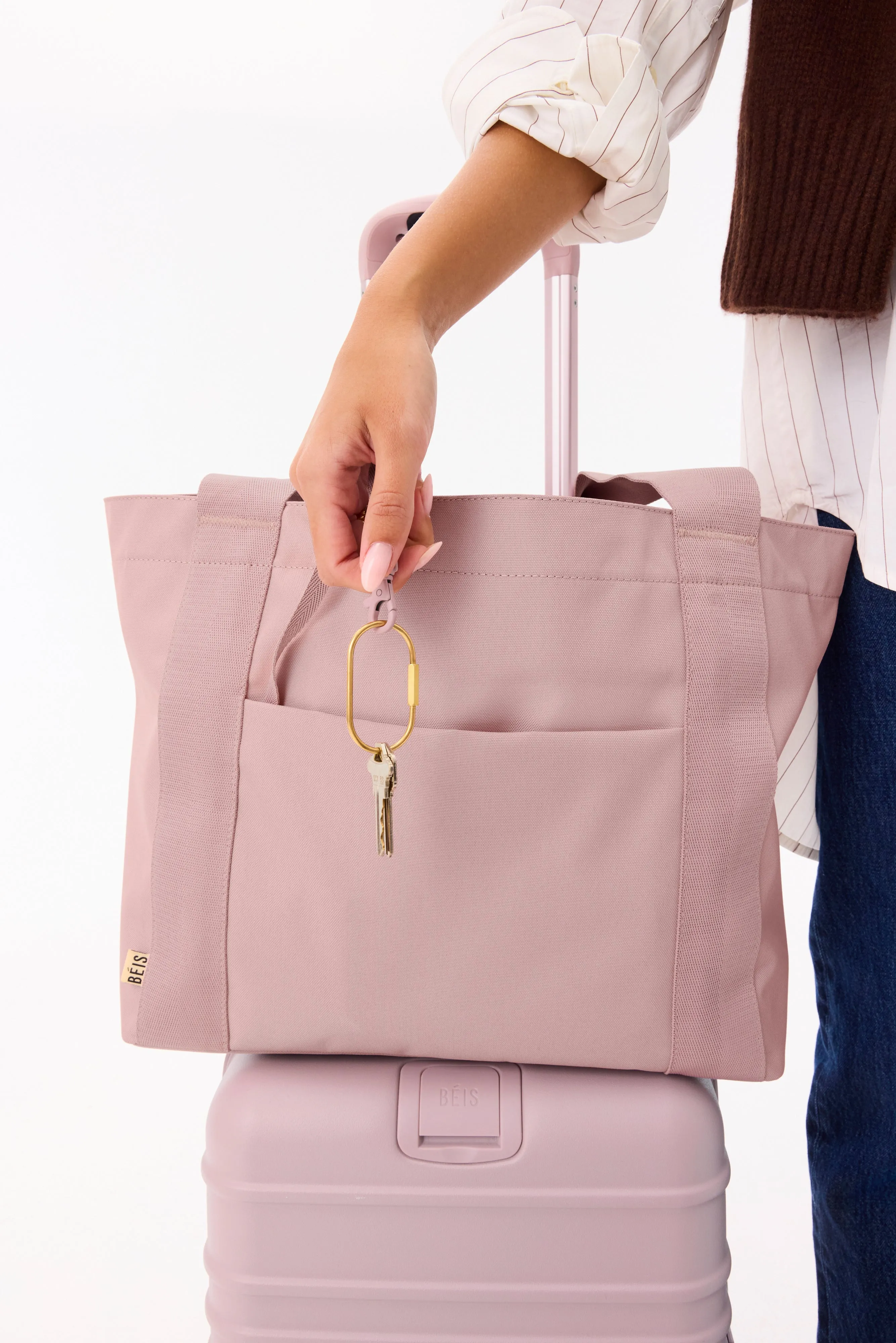 The BÉISics Tote in Atlas Pink