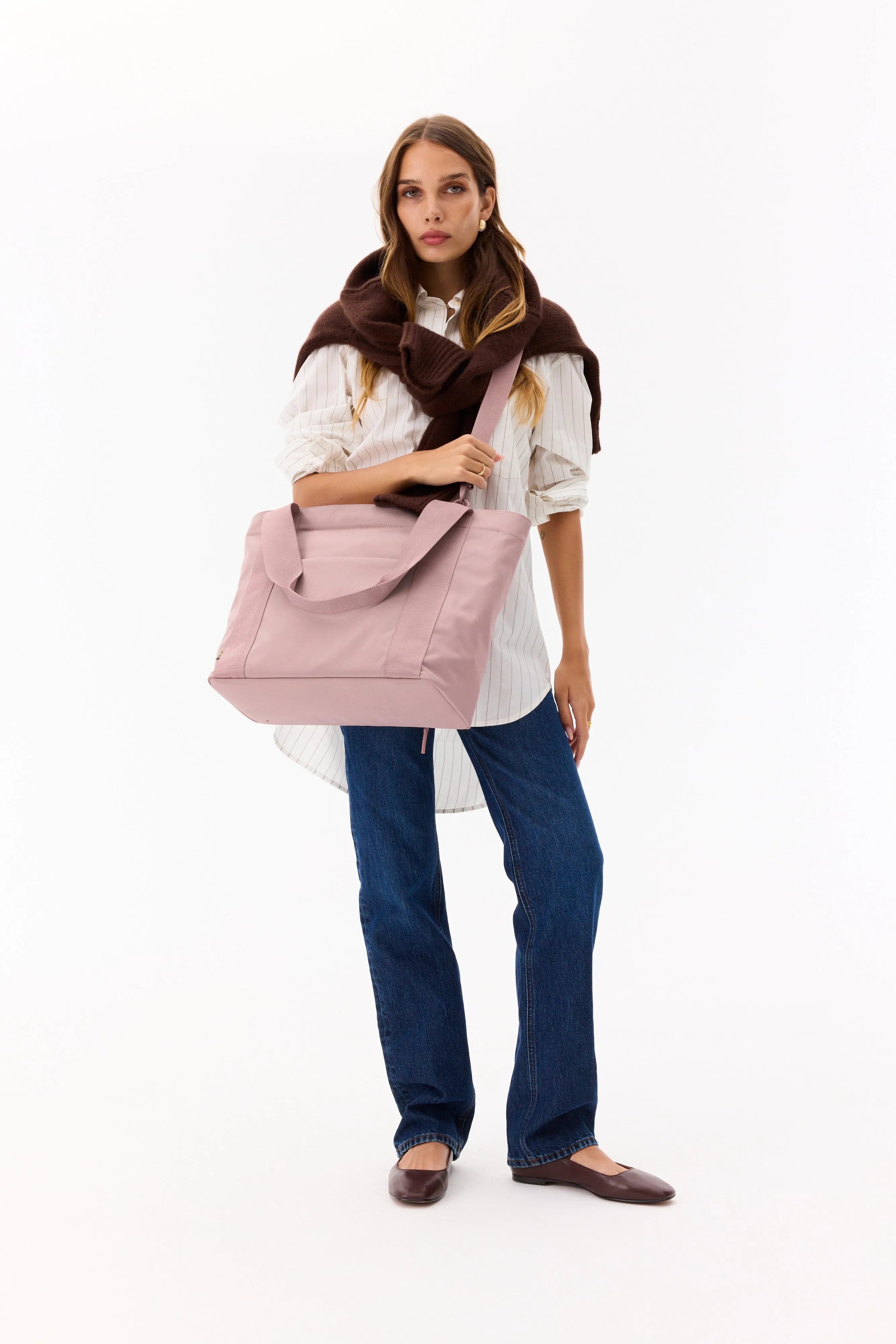 The BÉISics Tote in Atlas Pink