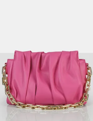 The Effia Pink Chain Strap Shoulder Bag