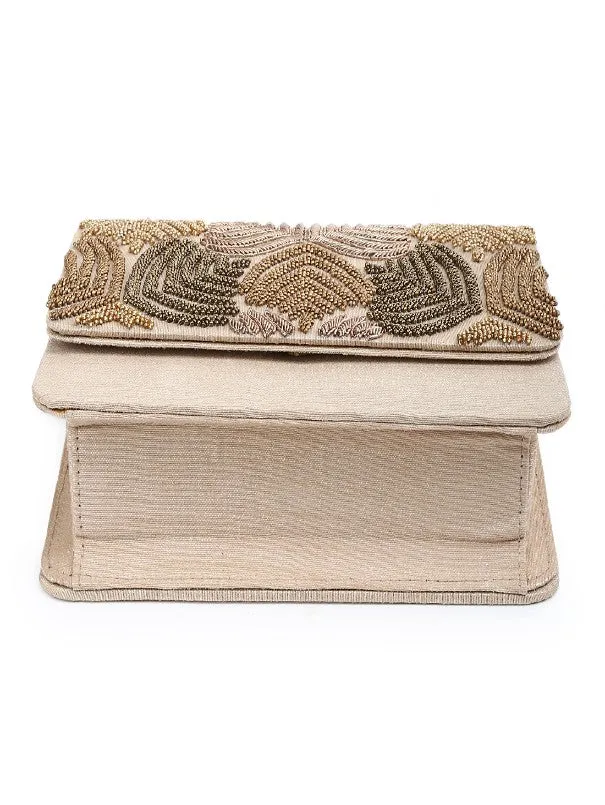 Unique Design Gold Clutch