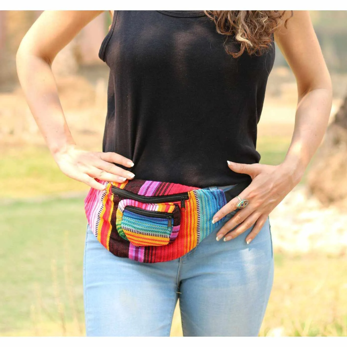 Unisex Fanny Pack | Hip Pack with Sustainable Fabric - Guatemala