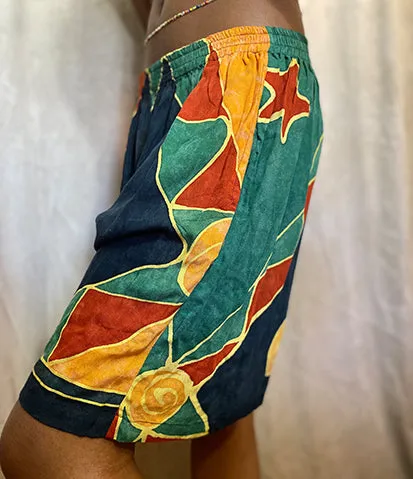 Vintage Geometrics Patchwork Shorts