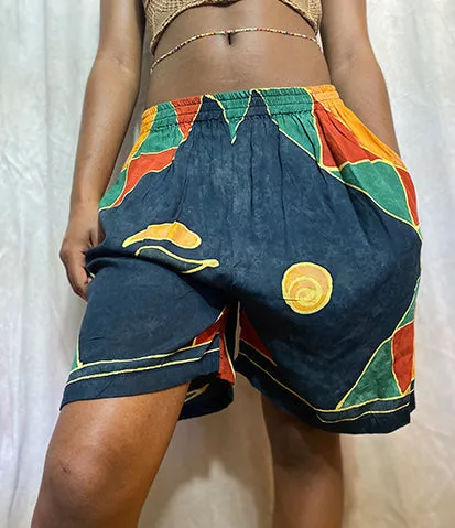 Vintage Geometrics Patchwork Shorts