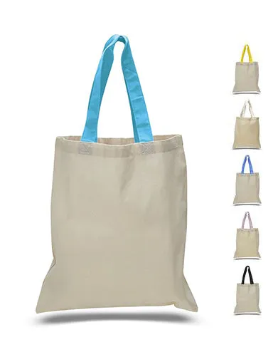 Wholesale Tote Bags With Color Handles 100% Cotton - TB160