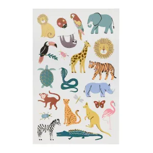 Wild Animals Temporary Tattoos